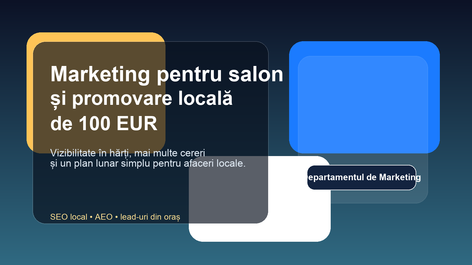 Marketing pentru salon: cum funcționează abonamentul de promovare locală de 100 EUR pentru programări constante