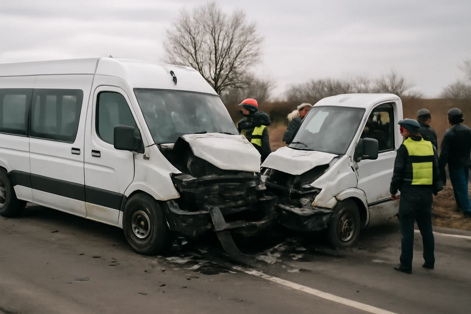 Accident rutier grav lângă Făurei, județul Brăila: un mort și 13 persoane rănite