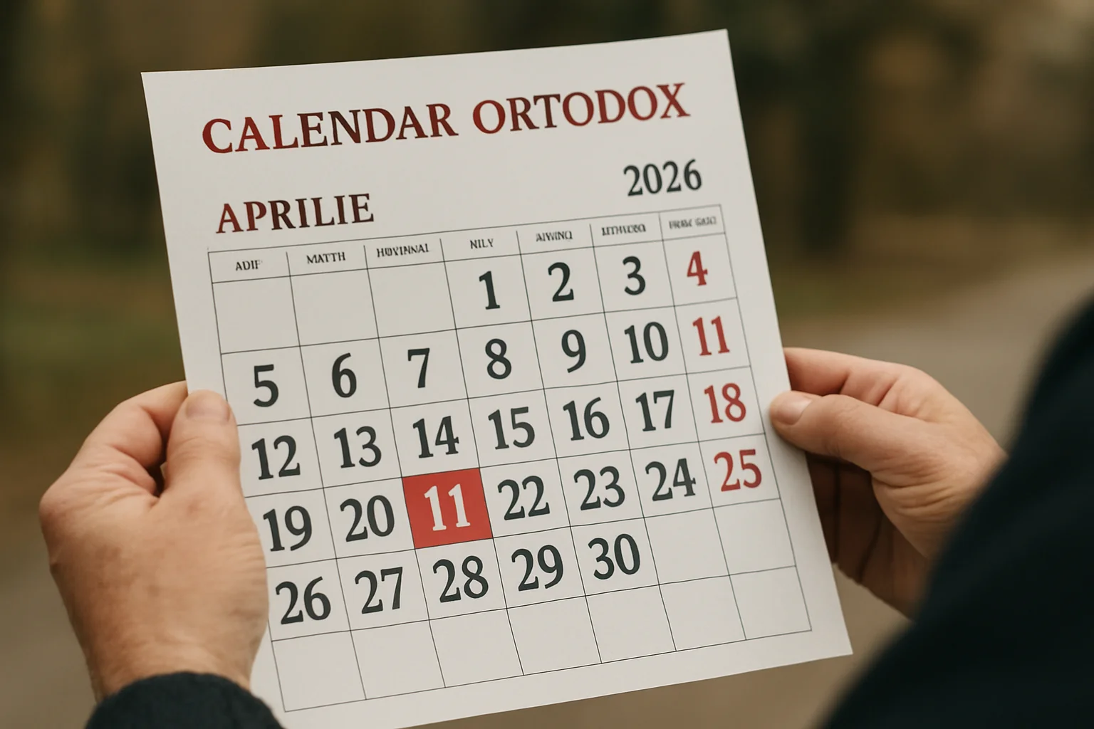 Calendar ortodox – 2026-04-11