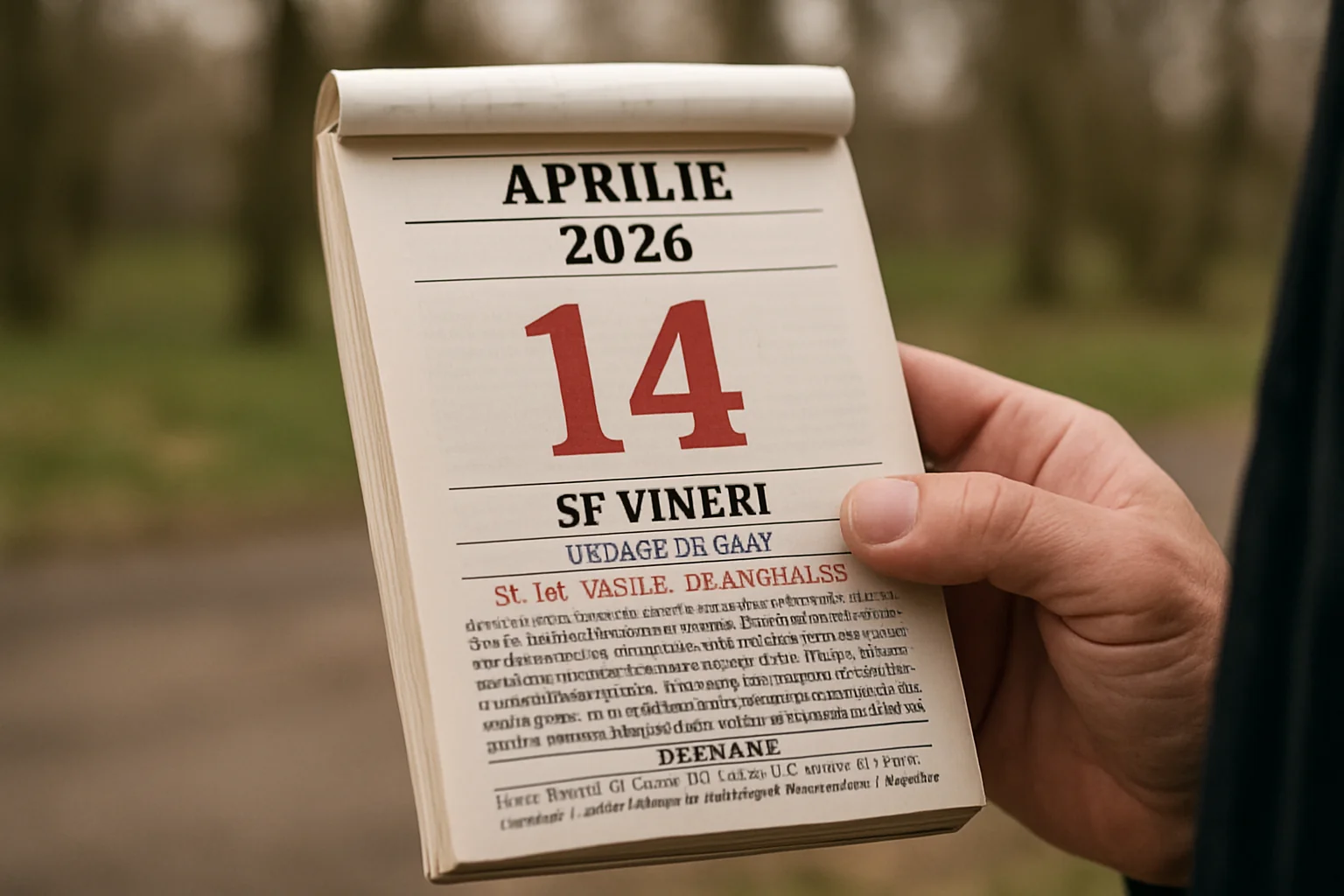Calendar ortodox – 2026-04-14
