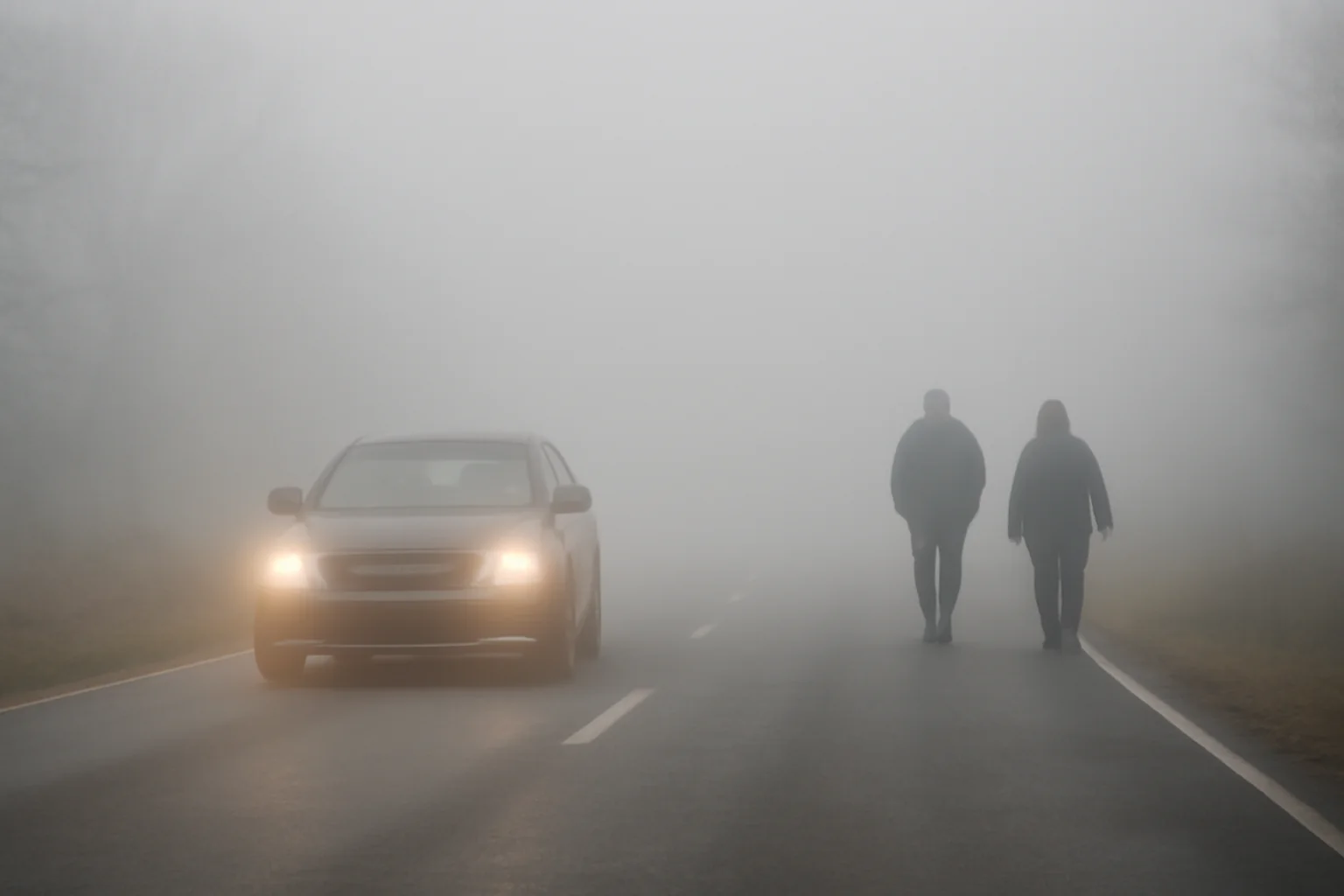 Ceață densă și risc de alunecare pe drumurile din Brăila, în dimineața de 15 ianuarie
