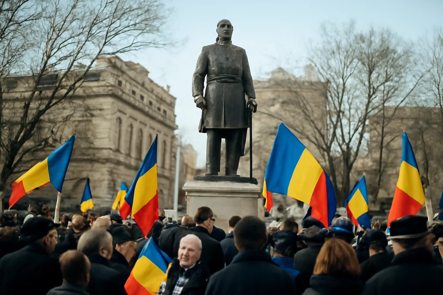 Ceremonie de Ziua Unirii Principatelor la Monumentul Domnitorului Cuza din Brăila