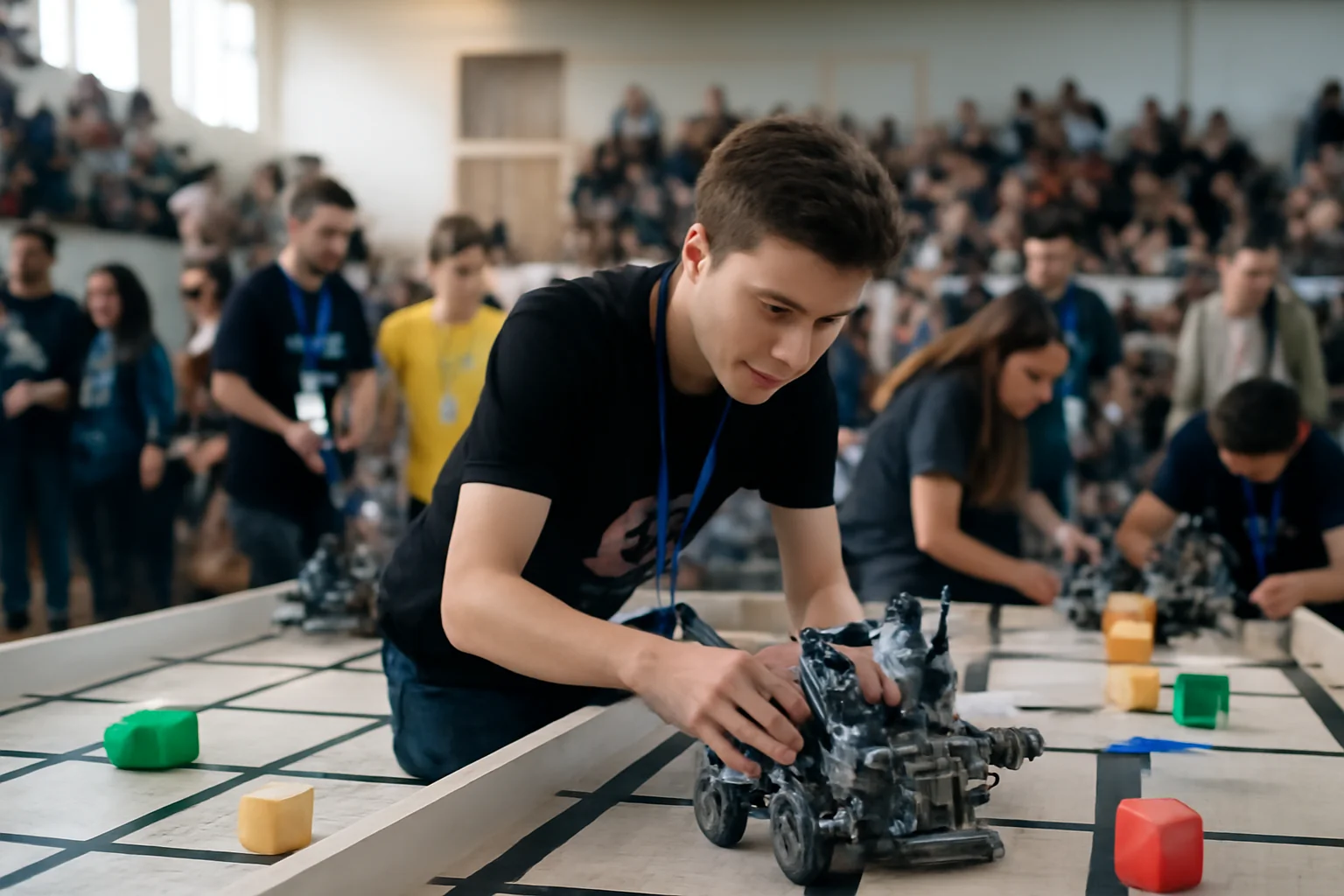 Competiția de robotică „Brăila Tech Challenge” aduce 14 echipe la Sala Polivalentă din Brăila