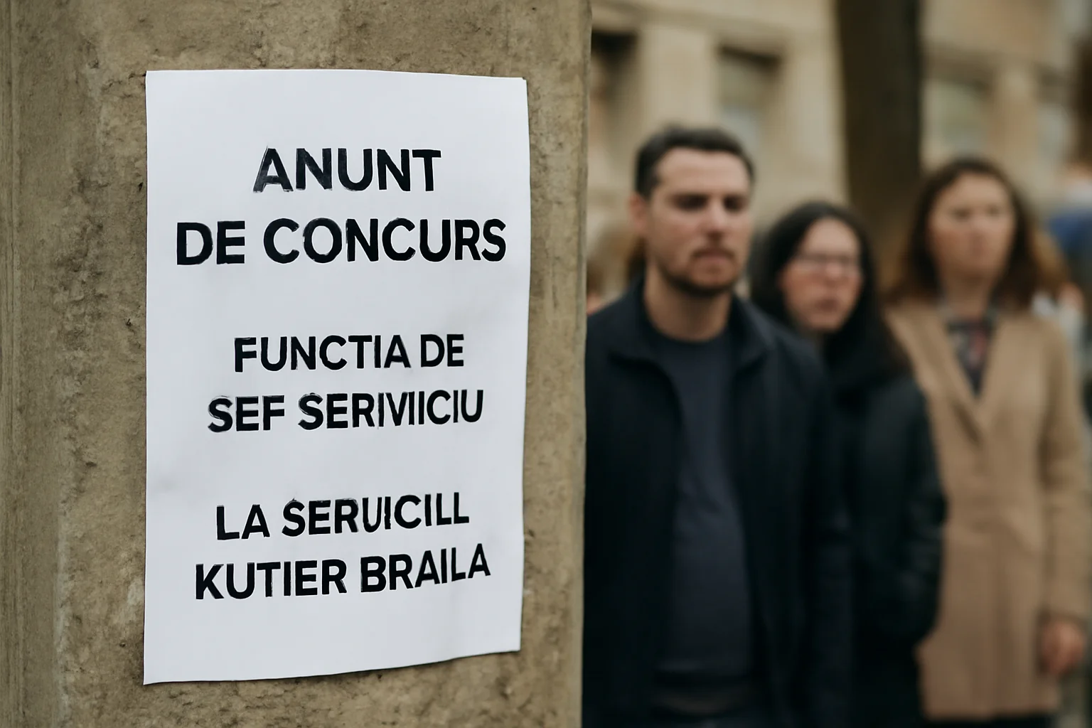 Concurs anunțat la Brăila pentru funcția de șef Serviciu Rutier
