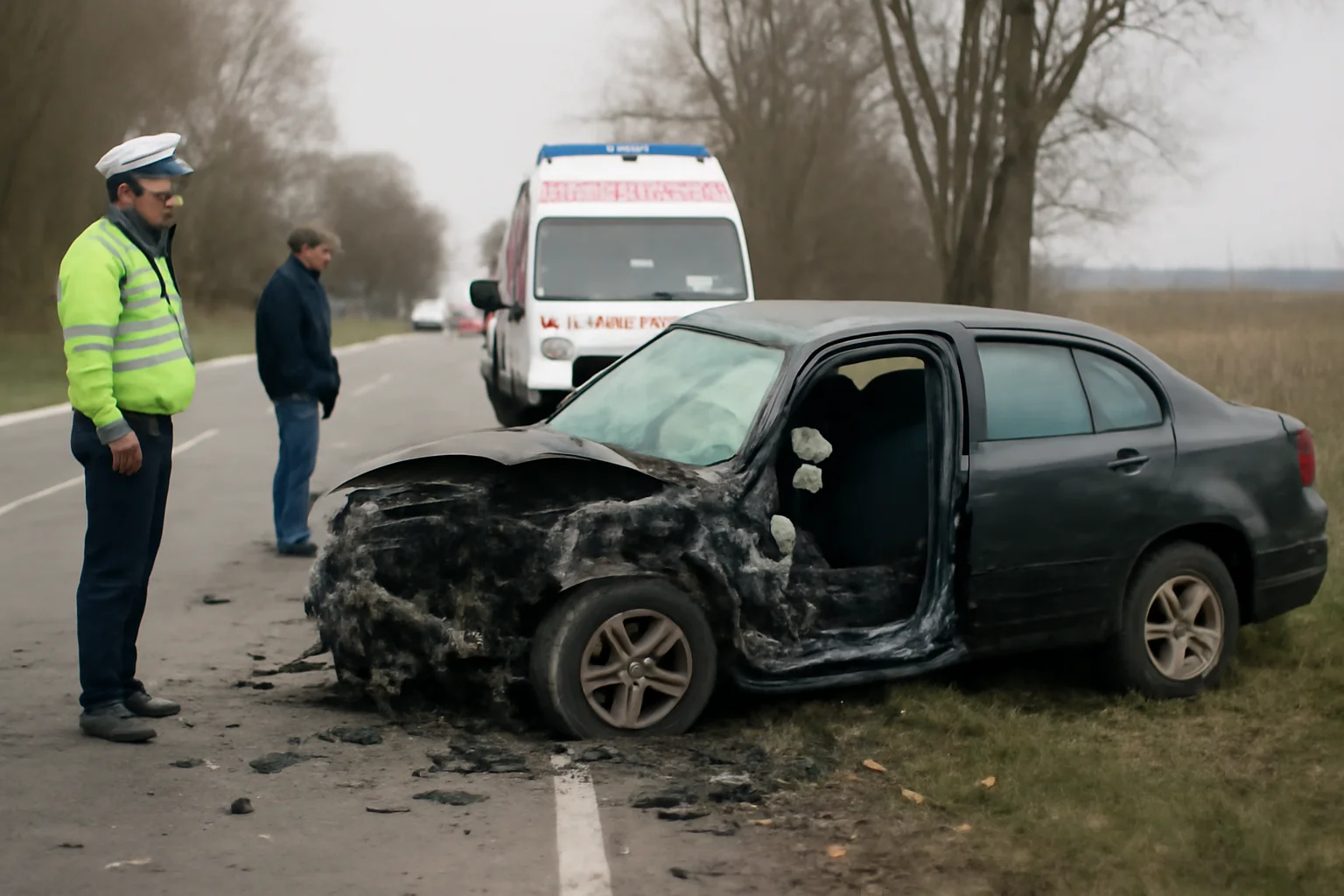 Două persoane au murit într-un accident pe DN2B, între Lacu Sărat și Silistraru, în județul Brăila