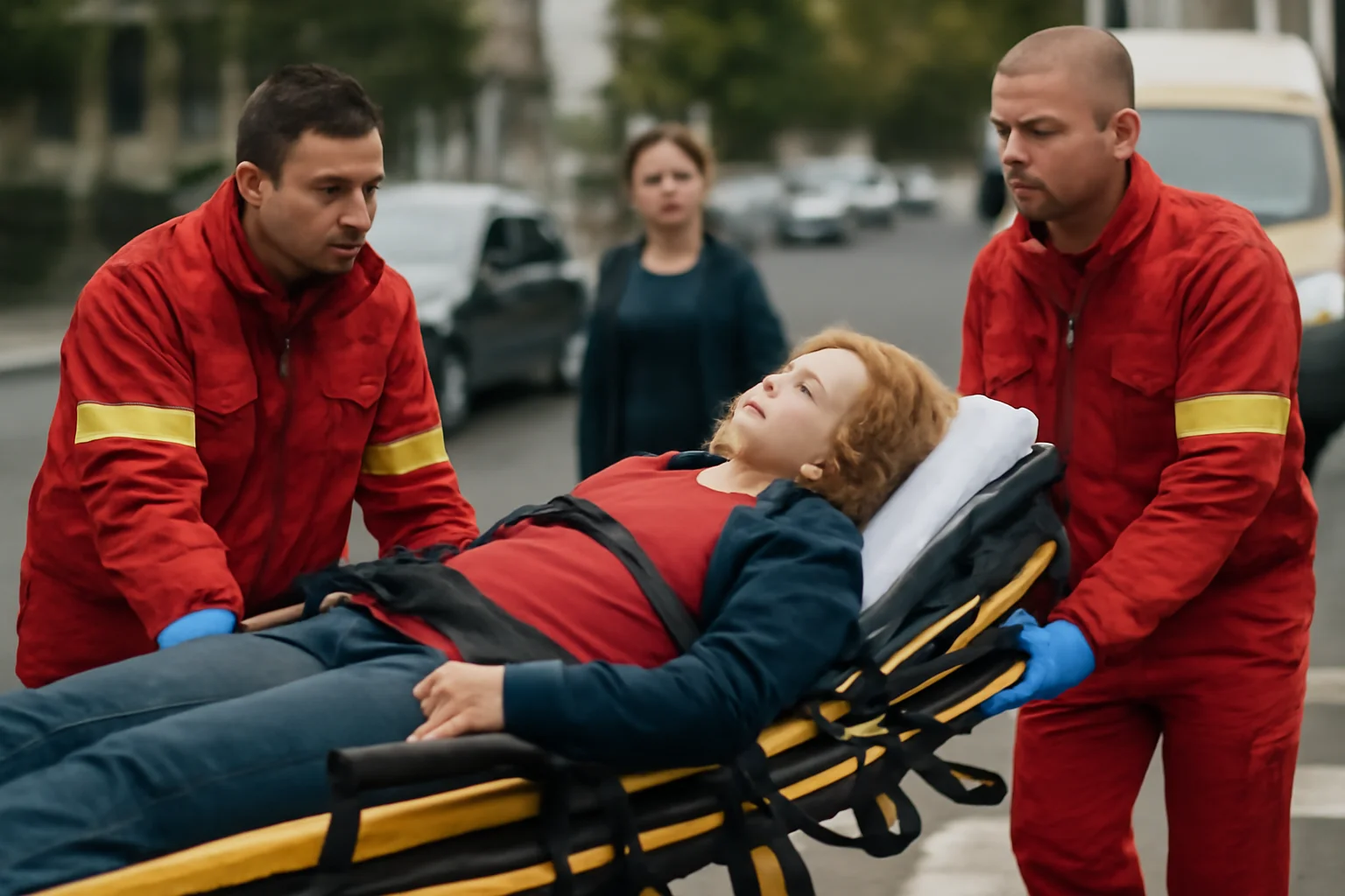 Femeie din Brăila lovită pe o trecere de pietoni și dusă de urgență la spital