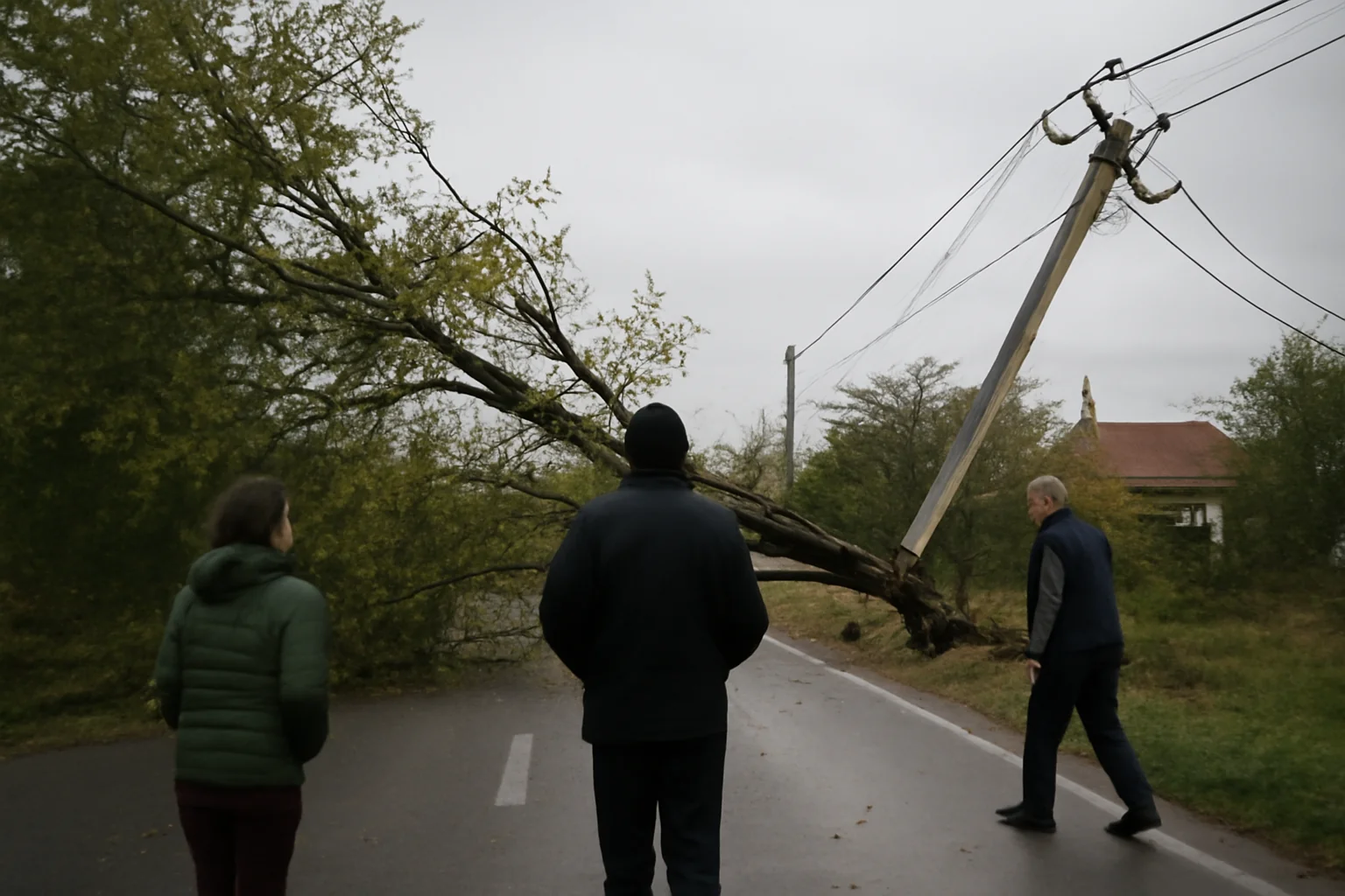 Vânt puternic lasă mii de consumatori fără electricitate în județul Brăila